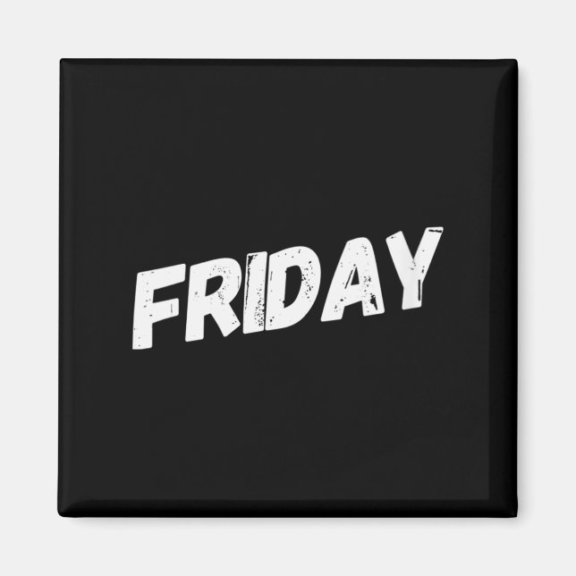 Imã Semana das Mulheres Sexta-feira Dias da Semana Dec (Frente)