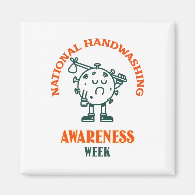 Imã Semana Nacional de Sensibilização para a Lavagem d (Frente)