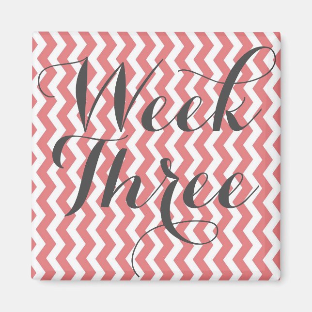 Imã Semana Três Magnetos (Frente)