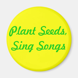 Imã Sementes da planta. Cante canções