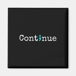 Imã Semicolon Continue - Sensibilização para a Saúde M