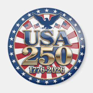 Imã Semiquincentenário da América 1776-2026 EUA 250