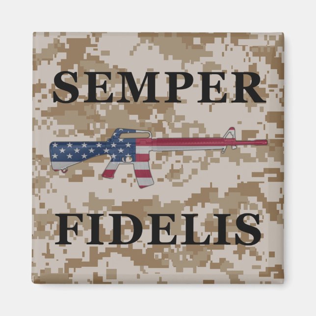 Imã Semper Fidelis M16 Magnet Tan (Frente)