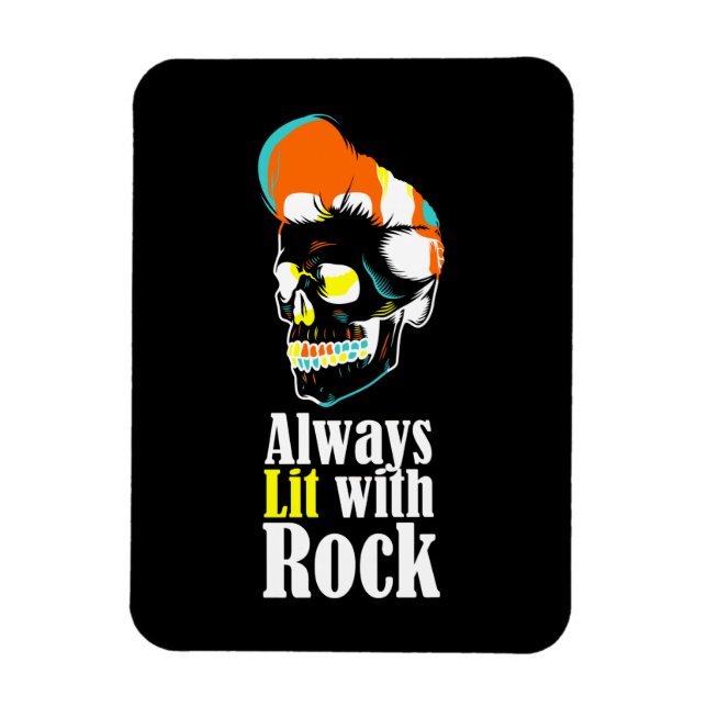 Ímã Sempre aceso com rock (Vertical)