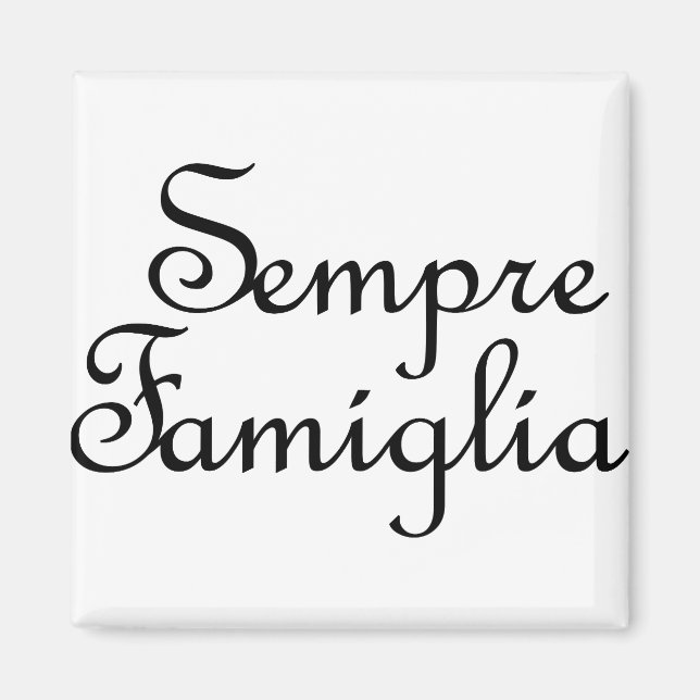 Imã Sempre Famiglia - Italiano - Família Sempre (Frente)