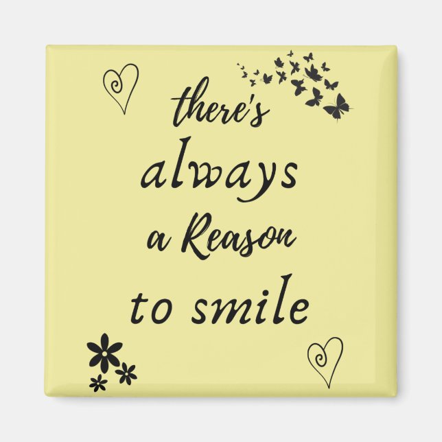 Imã Sempre há um ímã quadrado da razão (Frente)