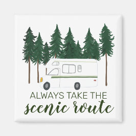 Imã SEMPRE PEGUE O SCENIC ROUTE vanlife,