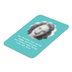 Ímã Sendo feliz e saudável, foto do vintage do