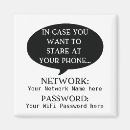 Imã Senha de rede simplificada detalhada do WiFi