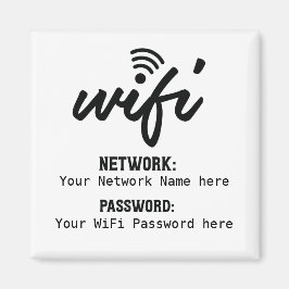 Imã Senha de rede simplificada detalhada do WiFi