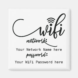 Imã Senha de rede simplificada detalhada do WiFi