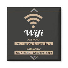 Senha de rede simplificada detalhada do WiFi