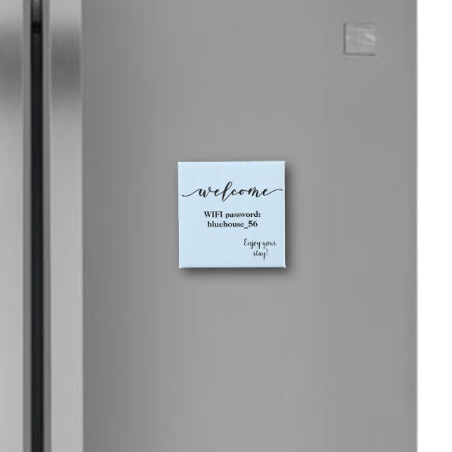 Imã Senha Wfi de Aluguer de Férias do Magnet de Boas-v (Criador carregado)