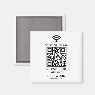 Imã Senha Wifi Senha QR Code Scanner Guest Senha Wifi