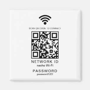 Imã Senha Wifi Senha QR Code Scanner Guest Senha Wifi