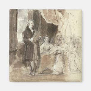 Imã Senhor Robert Peel que lê à rainha Victoria