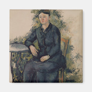 Imã Senhora Cezanne no jardim, 1880- de Paul Cezanne