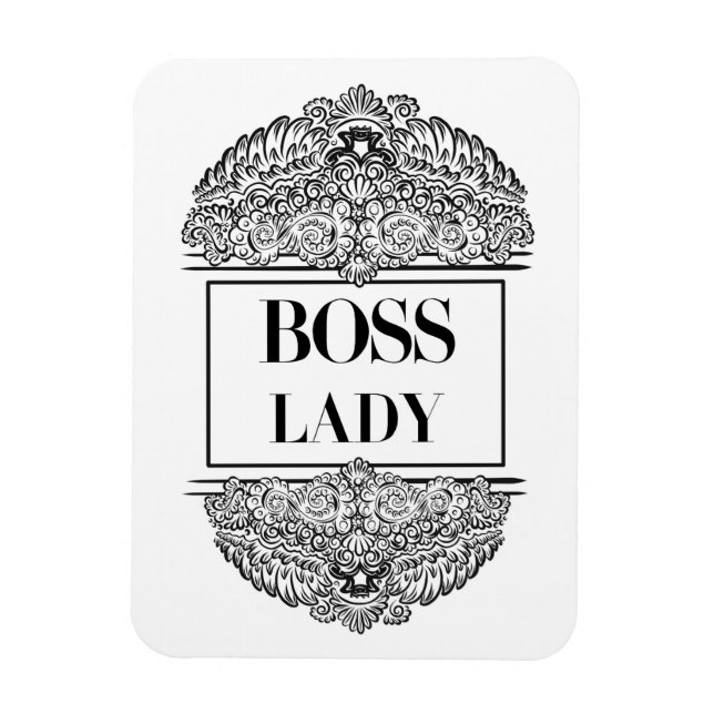 Ímã Senhora Chefe - Empoderamento Elegante (Vertical)