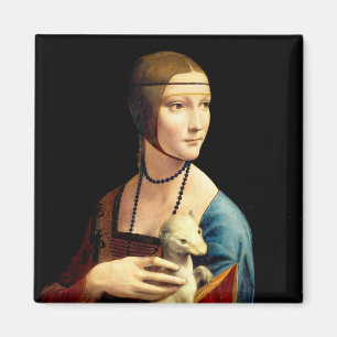 Imã Senhora com um Ermine por Leonardo Da Vinci