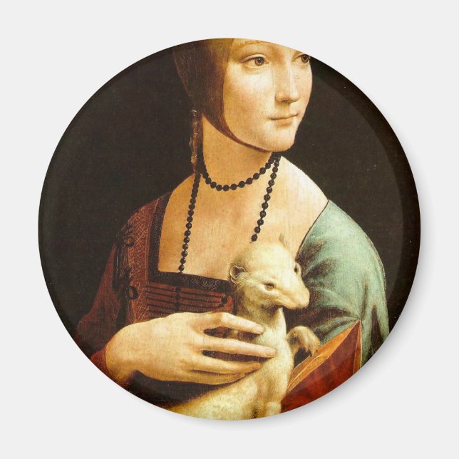 Imã Senhora com um Ermine por Leonardo Da Vinci c. 149 (Frente)
