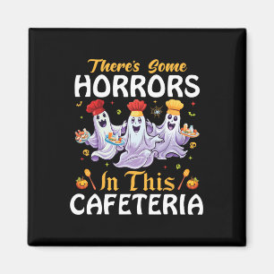 Imã Senhora do almoço Halloween Há alguns horrores nis