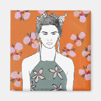 Senhora do Flor Rosa - Laranja