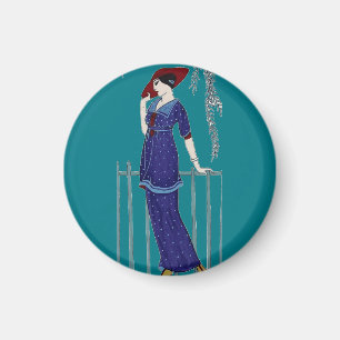 Imã Senhora elegante do 1920 da forma de Paris