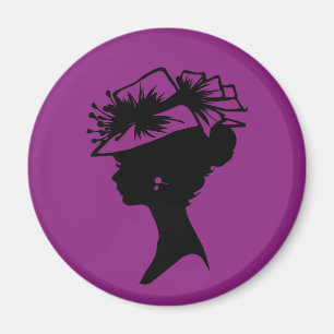 Imã Senhora em um Bonnet 35 Plum Purple AH2010