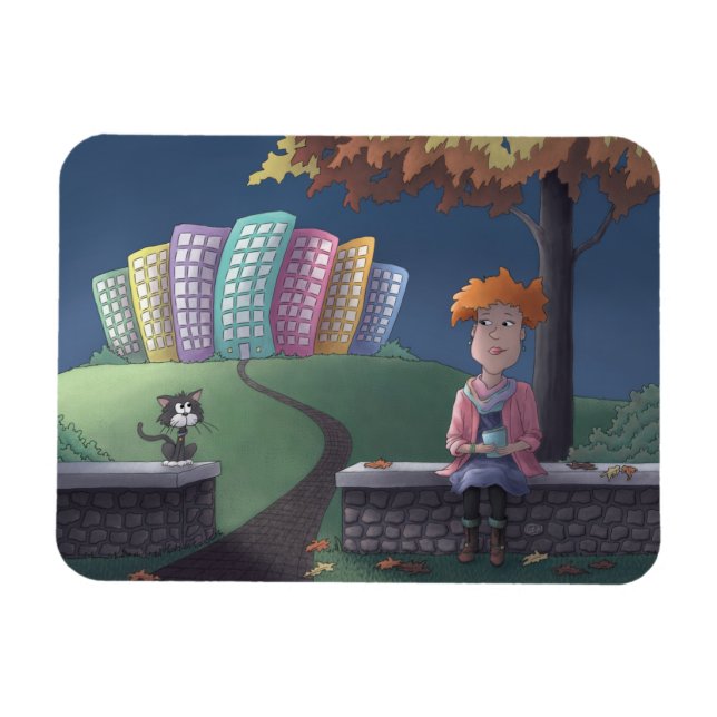 Ímã Senhora Gata no Magnet do Parque (Horizontal)