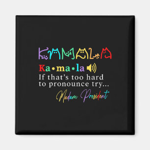 Imã Senhora Presidente Pro Kamala Harris Colorful Cat