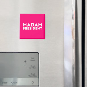 Imã Senhora Presidente tipografia moderna rosa quente