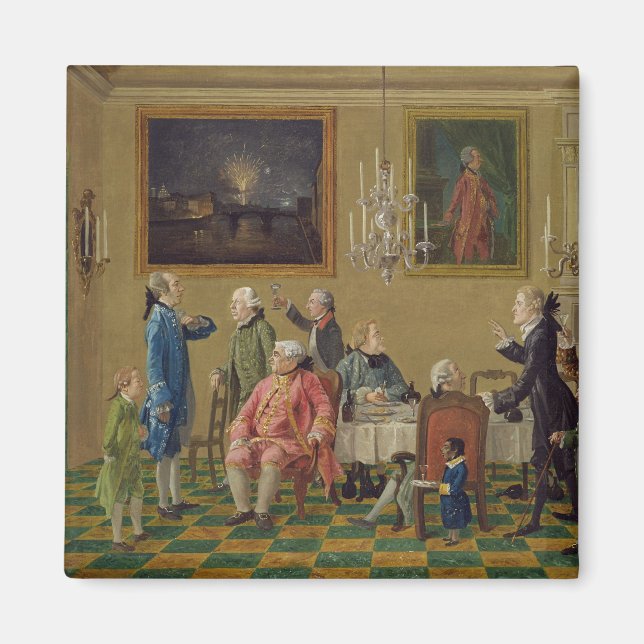 Imã Senhores britânicos na casa de Sir Horace Mann em  (Frente)