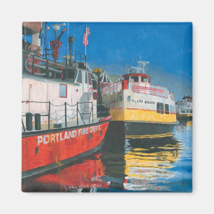 Imã Senhorita Barco de Bombeiros de Portland e Ferries