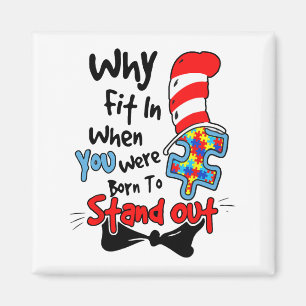 Imã Sensibilização Autismo Por Que Ajustado No Gato De