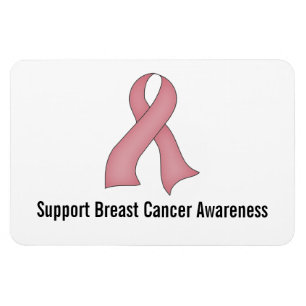 Ímã Sensibilização do Cancer da Mama (rosa médio)