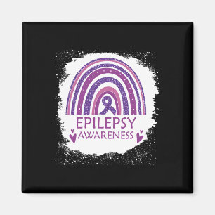 Imã Sensibilização Epilepsia Branqueada Rainbow Purple