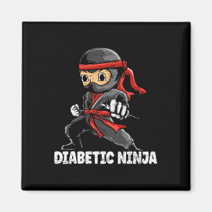 Imã Sensibilização para a Diabetes Ninja diabética Mês