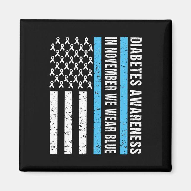 Imã Sensibilização para a diabetes T1D Em novembro Ves (Frente)