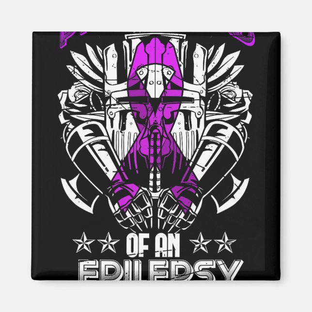 Imã Sensibilização para a Epilepsia Mês Orgulho Pai Fi (Frente)