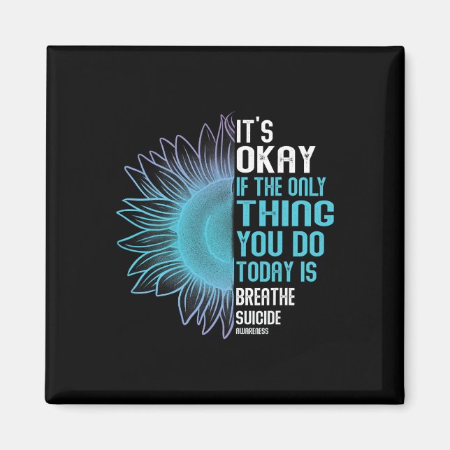 Imã Sensibilização Para A Prevenção Do Suicídio Roxo E (Frente)