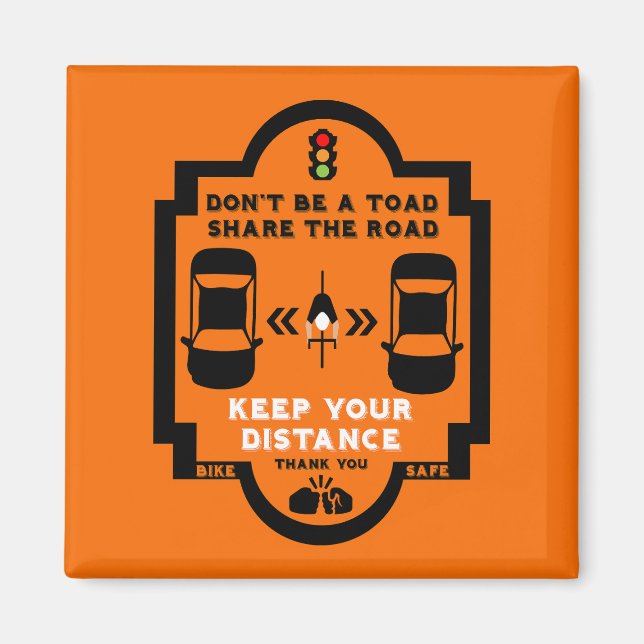 Imã Sensibilização para a segurança rodoviária (Frente)