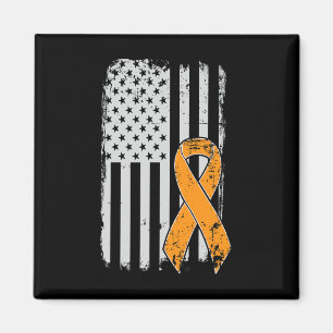 Imã Sensibilização para o cancer - Vintage USA Flag