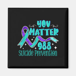 Imã Sensibilização Suicida - Camisa 988 - Prevenção ao