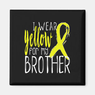 Imã Sensibilização Suicida Eu Visto Amarelo Para O Meu