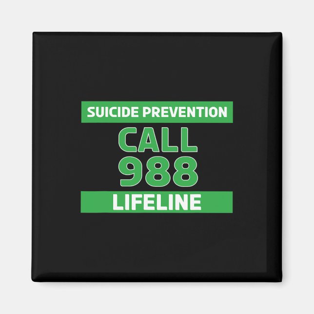 Imã Sensibilização Suicida - Prevenção Linha de Vida 9 (Frente)