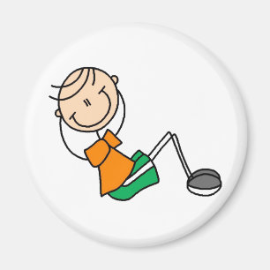 Imã Sente-se levanta a figura ímã da vara