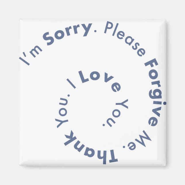 Imã Sentenças De Reação De Ho’Oponopono Mantra (Frente)