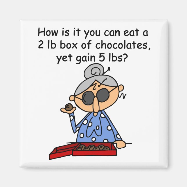 Imã Sentido do chocolate (Frente)