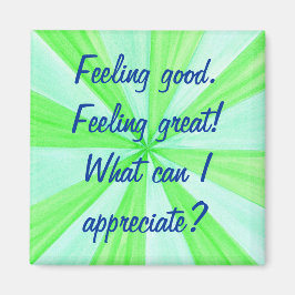 Imã Sentir-se bem, sentir excelente, ímãs de afirmação