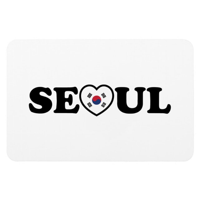 Ímã Seoul Love Heart Taegeukgi Flag (Horizontal)
